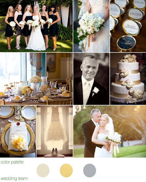 real wedding, metallic and cream color palette, santa barbara, ca. photos by: boutwell studios